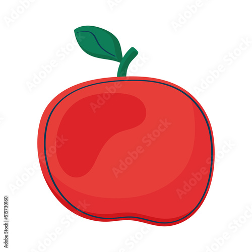 red fresh apple fruit