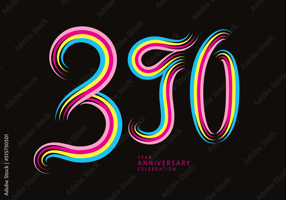 390 number design vector, graphic t shirt, 390 years anniversary celebration logotype colorful line,390th birthday logo, Banner template, logo number elements for invitation card, poster, t-shirt. 390 number design vector, graphic t shirt, 390 years anniversary celebration logotype colorful line,390th birthday logo, Banner template, logo number elements for invitation card, poster, t-shirt.