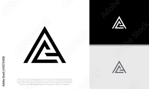Initials AC. CA logo design. Initial Letter Logo. 