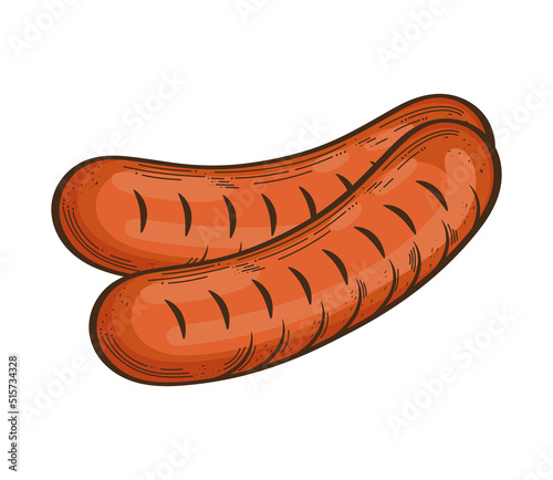 sausages grill food
