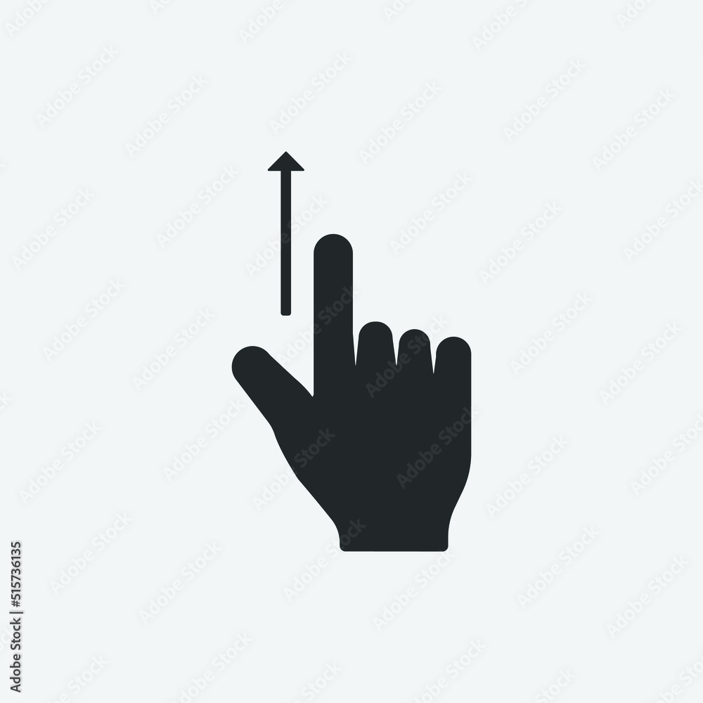hand gestures touchscreen vector icon illustration sign hand gestures touchscreen vector icon illustration sign