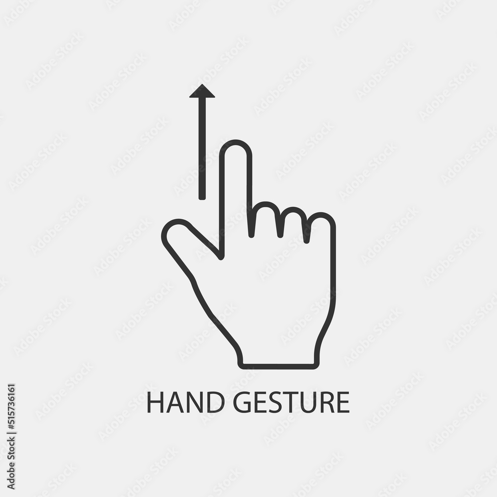 hand gestures touchscreen vector icon illustration sign hand gestures touchscreen vector icon illustration sign