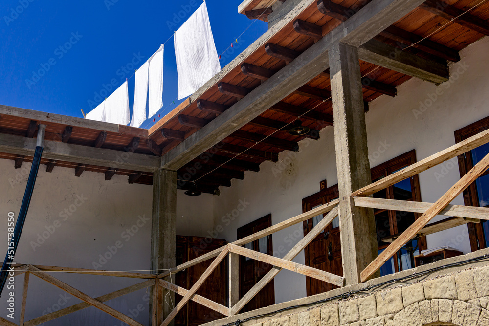 gallery in a mini-hotel in the ancient mountain village of Chokh in Dagestan