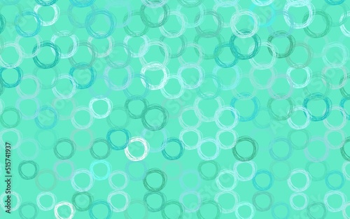 Light Green vector pattern with spheres.