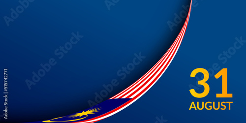 Malaysia Independence Day background for presentation and banner design