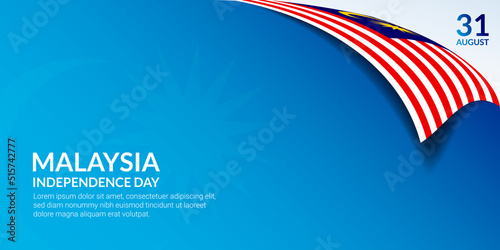 Malaysia Independence Day background for presentation and banner design