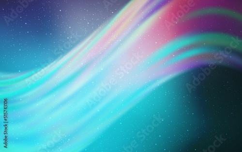 Light Pink, Blue vector background with galaxy stars. © smaria2015