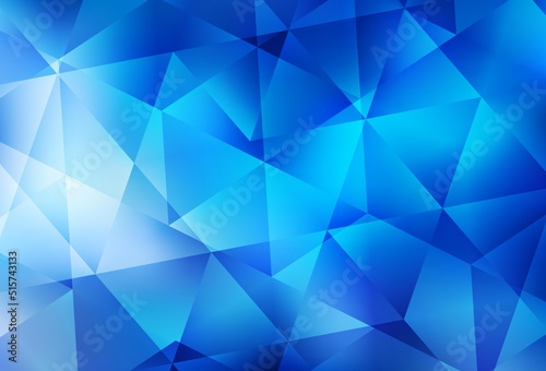 Light BLUE vector polygon abstract layout.