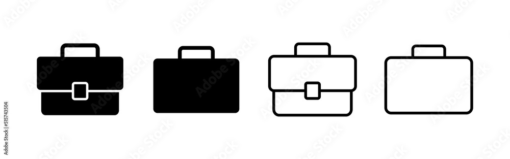 Briefcase icon vector. suitcase sign and symbol. luggage symbol. Briefcase icon vector. suitcase sign and symbol. luggage symbol.