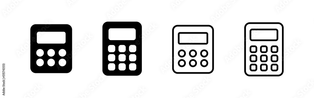 Calculator icon vector. Accounting calculator sign and symbol. Calculator icon vector. Accounting calculator sign and symbol.