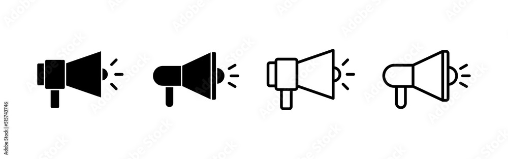 Megaphone icon vector. Loudspeaker sign and symbol Megaphone icon vector. Loudspeaker sign and symbol