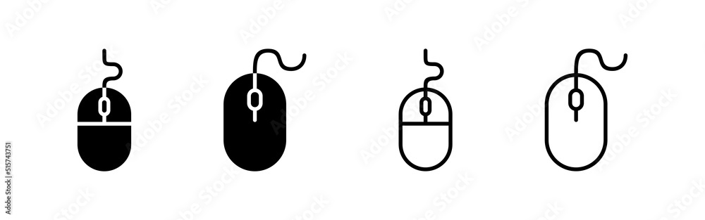 Mouse icon vector. click sign and symbol. pointer icon vector.