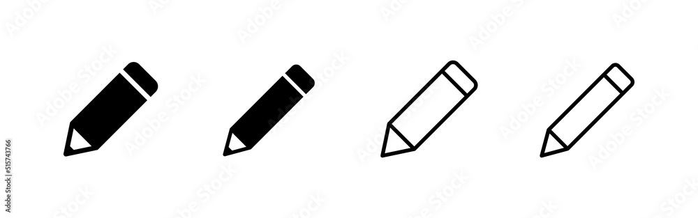 Pencil icon vector. pen sign and symbol. edit icon vector Pencil icon vector. pen sign and symbol. edit icon vector