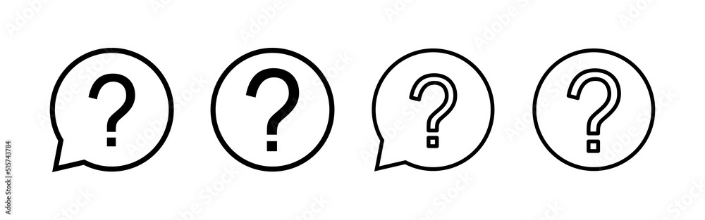 Question icon vector. question mark sign and symbol Question icon vector. question mark sign and symbol