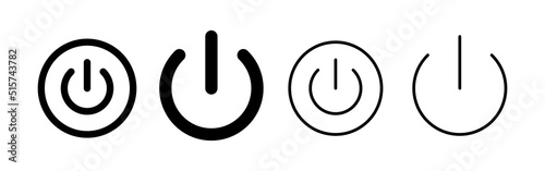 Power icon vector. Power Switch sign and symbol. Electric power