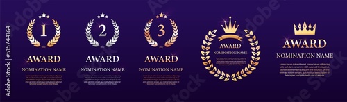 Awards design templates