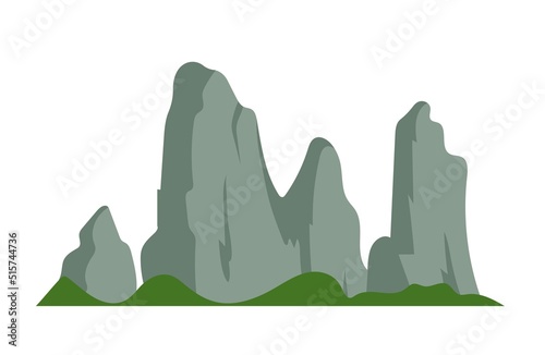 Mountains and cliffs