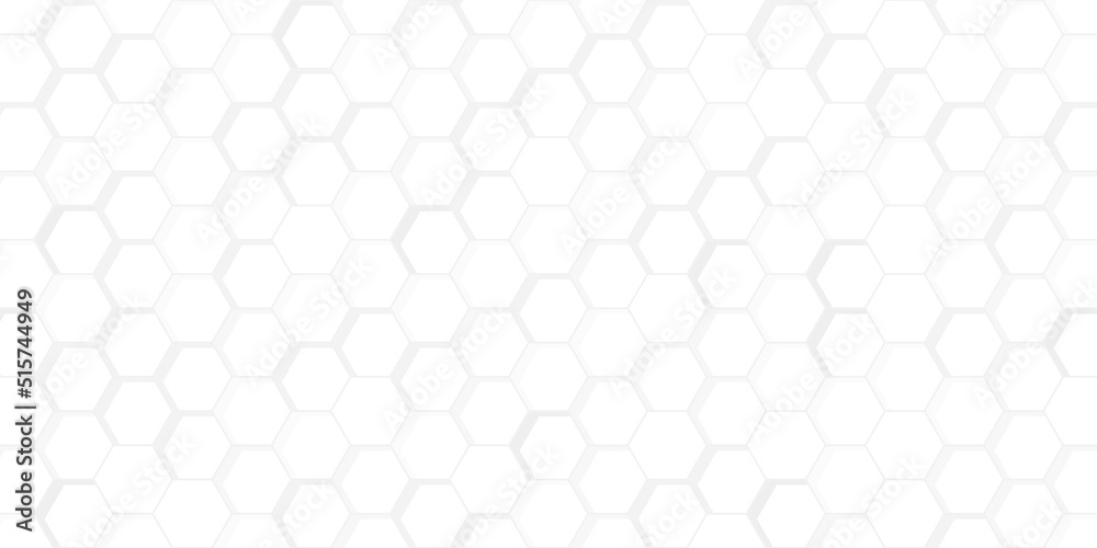 white abstract background with futuristic style and hexagon pattern white abstract background with futuristic style and hexagon pattern