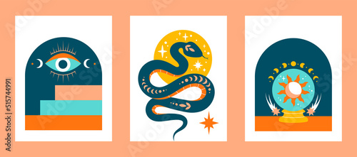 Set of esoteric drawings