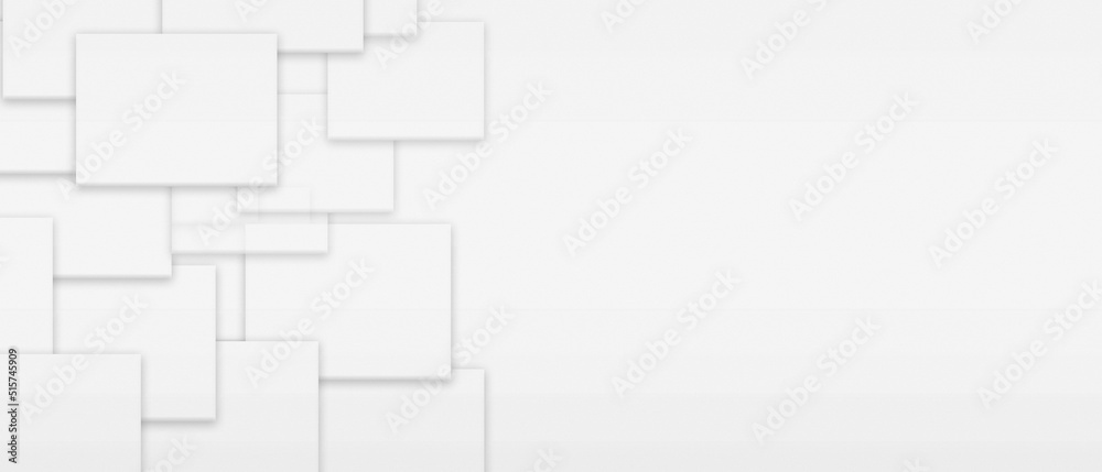 3d white frame random square mosaic modern wall decoration and background 3d white frame random square mosaic modern wall decoration and background