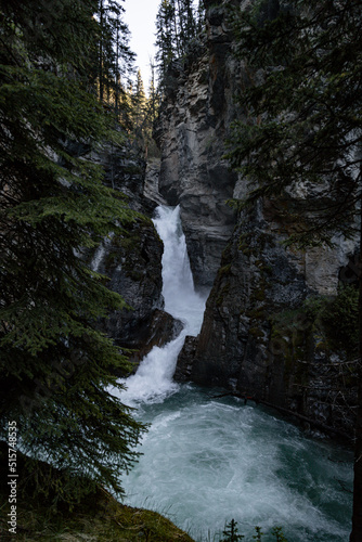 waterfall in the mountains