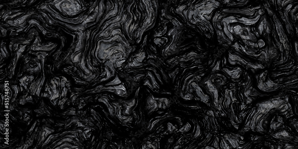 Seamless luxurious rough raw black lava rock background texture
