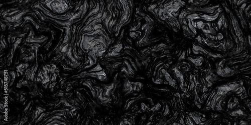 Seamless luxurious rough raw black lava rock background texture. Tileable natural dragon stone or obsidian cave wall repeat pattern. Luxury concept wallpaper backdrop. High resolution 3D rendering.. photo