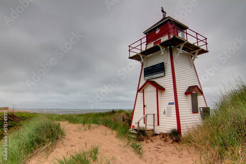 lighthouse on sand dunes