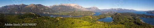 Mountain Cerro Campanario and lake in national park Nahuel Huapi. San Carlos de Bariloche, Argentina, South America