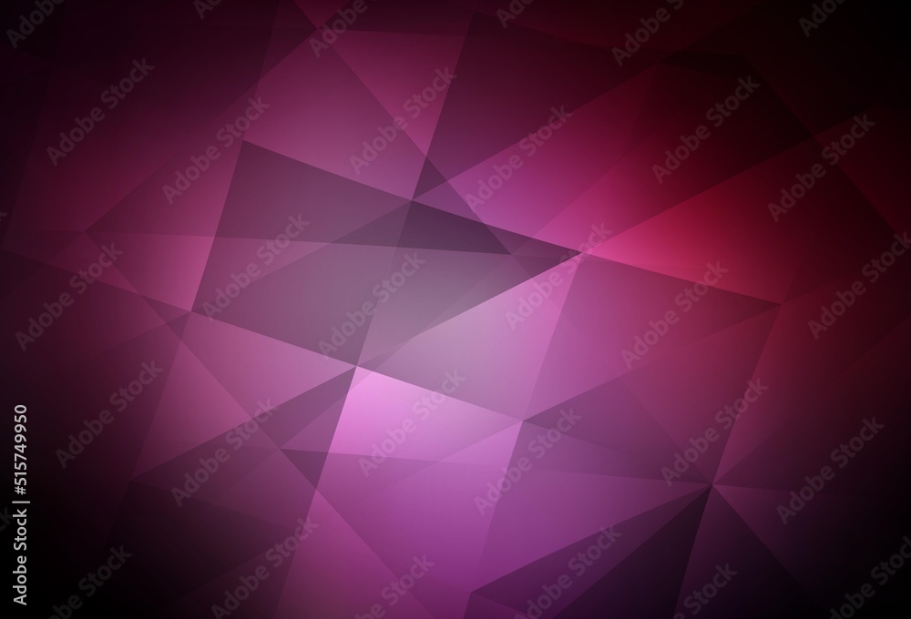 Dark Pink vector abstract mosaic pattern.