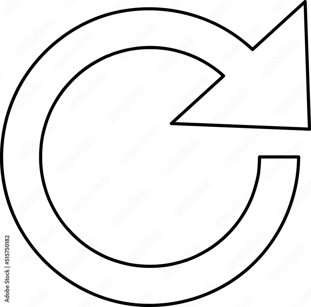 refresh icon vector illustration line art on white background..eps refresh icon vector illustration line art on white background..eps