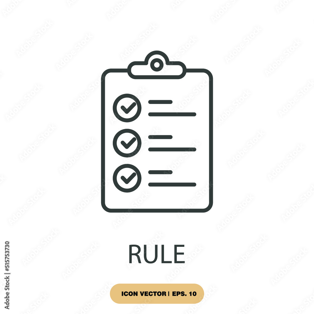 rule icons symbol vector elements for infographic web rule icons symbol vector elements for infographic web