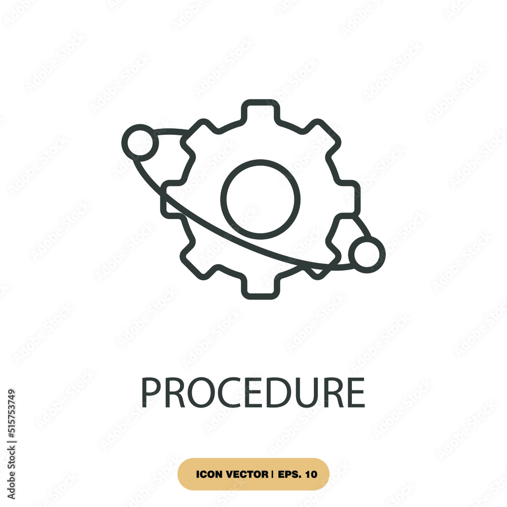 procedure icons  symbol vector elements for infographic web