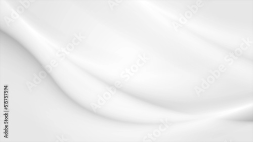 Abstract white grey smoke waves background
