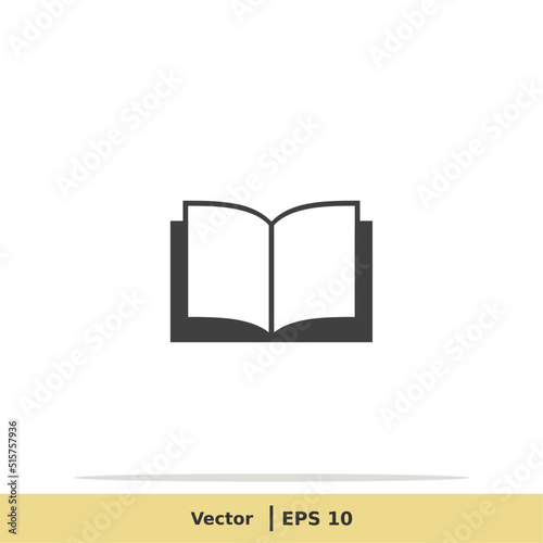 Book Icon. Library Symbol. Design Logo Template. Vector Icon EPS 10 Pixel Perfect
