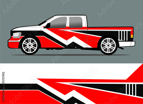 Truck wrap design wrap sticker and decal design Vector Image