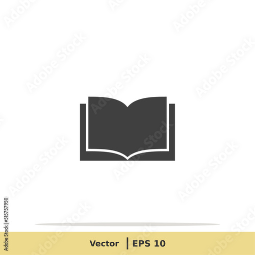 Book Icon. Library Symbol. Design Logo Template. Vector Icon EPS 10 Pixel Perfect