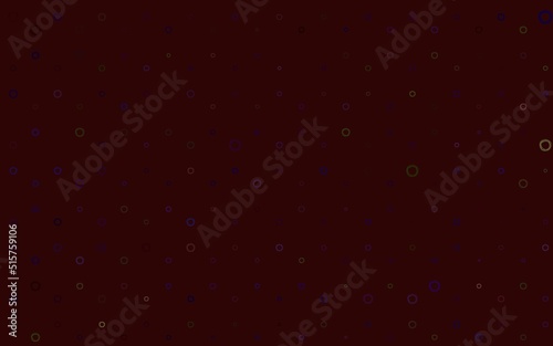 Light Green, Red vector backdrop with dots.