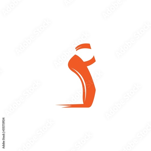 Ballet shoes icon logo illustration