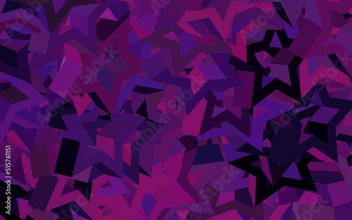 Dark Purple  Pink vector layout with lines  triangles.