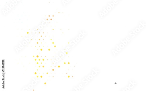 Light Multicolor vector Illustration with set of shining colorful abstract circles.