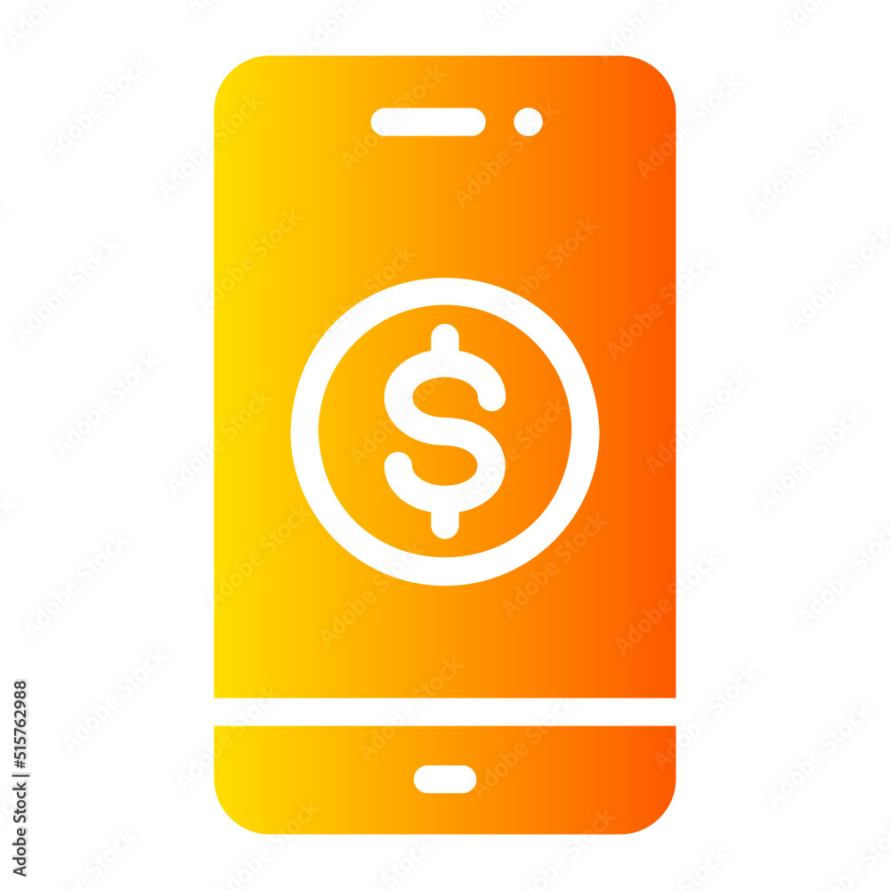 digital money gradient icon digital money gradient icon