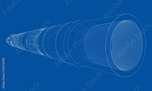 Outline drawing or sketch of cylindrical device