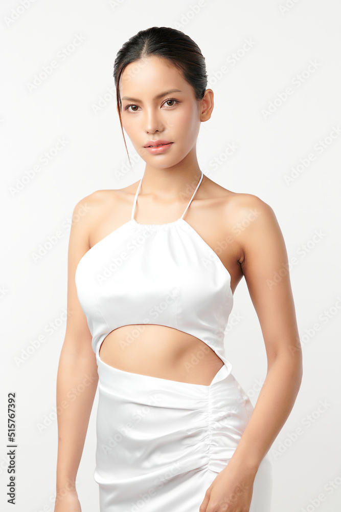 Beautiful young asian woman with clean fresh skin on white background, Face care, Facial treatment, Cosmetology, beauty and spa, Asian women portrait. Beautiful young asian woman with clean fresh skin on white background, Face care, Facial treatment, Cosmetology, beauty and spa, Asian women portrait.