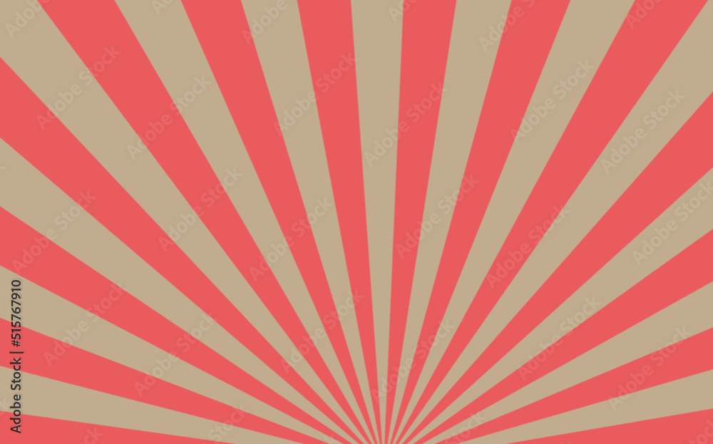 Fototapeta premium 背景 ポップ 広告 お知らせ チラシ 看板 放射状 赤 金 祝い