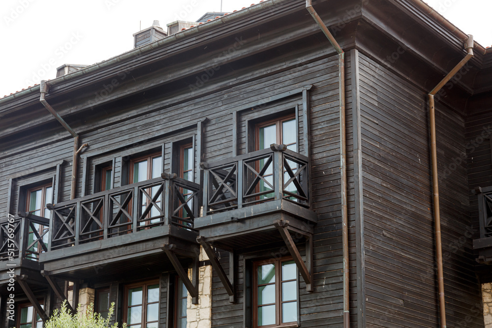 Old wooden house in old city of Nesebar