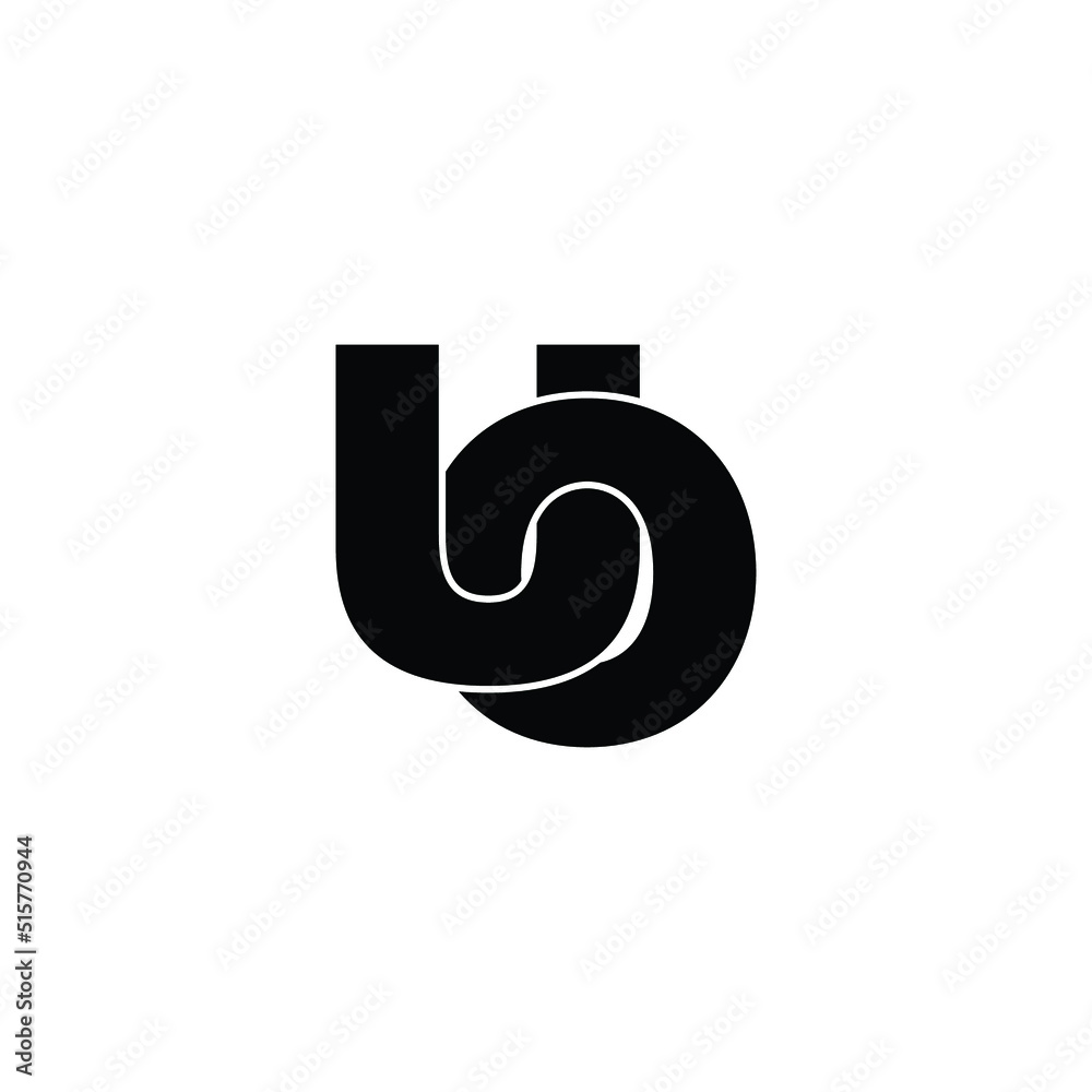 Letter UO simple logo design vector Letter UO simple logo design vector