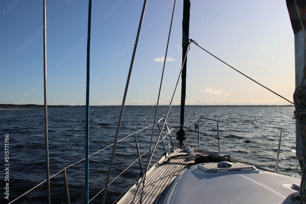 Sailing on Lake Victoria, Gippsland Lakes, Central Gippsland, Victoria, Australia. Sailing on Lake Victoria, Gippsland Lakes, Central Gippsland, Victoria, Australia.