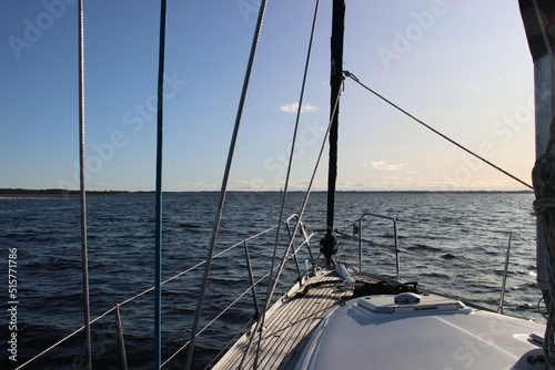 Sailing on Lake Victoria  Gippsland Lakes  Central Gippsland  Victoria  Australia.