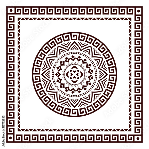 Tribal scarf bandana pattern. Polynesian Maori style design for woman hijab, boho carpet, bandana, neckwear, batik, rug, shawl, pillow case. square pattern design style
